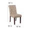 Flash Furniture 18.5 W, 27.5 L, 39.75 H 4-BT-P-BG-LEA-GG - alternate 5
